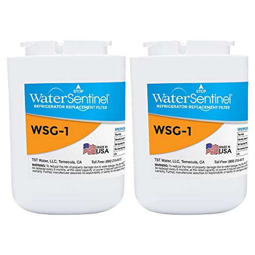 WaterSentinel WSG-1 Made in USA Refrigerator Replacement Filter: Fits GE MWF Filters�� (2-Pack)